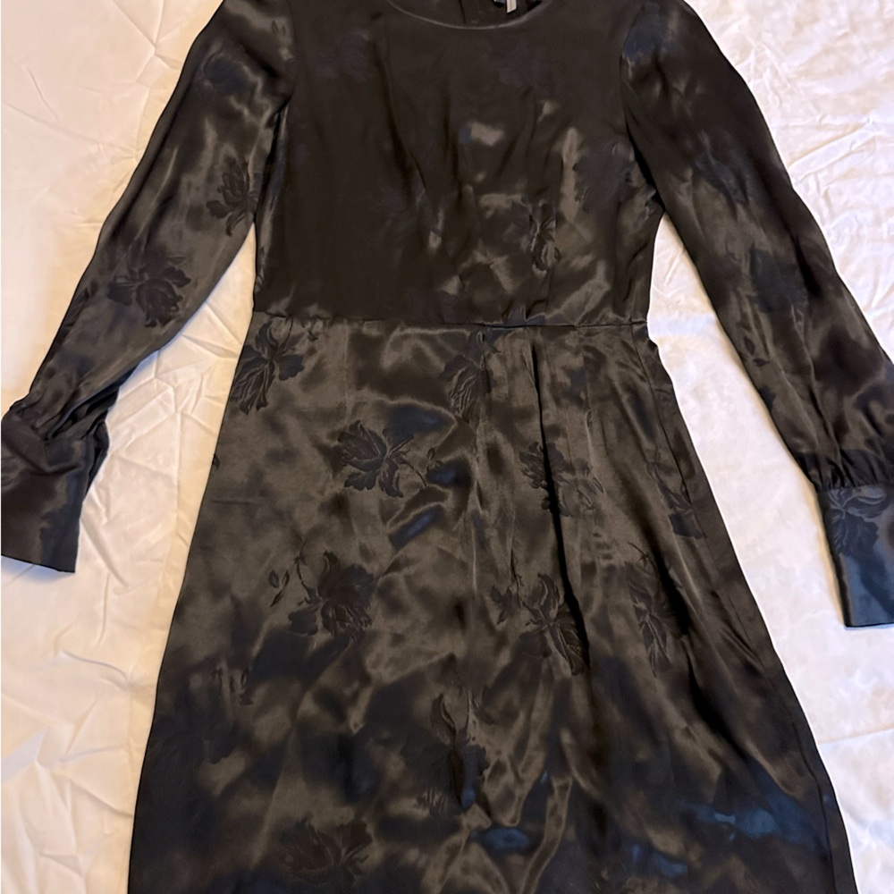 I State Black Long Sleeve Dress Size 0 Pre-owned